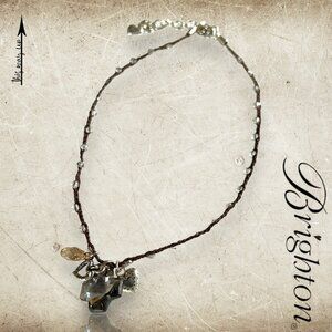 BRIGHTON Karma Collection Smoky Crystal Necklace with Gift Pouch